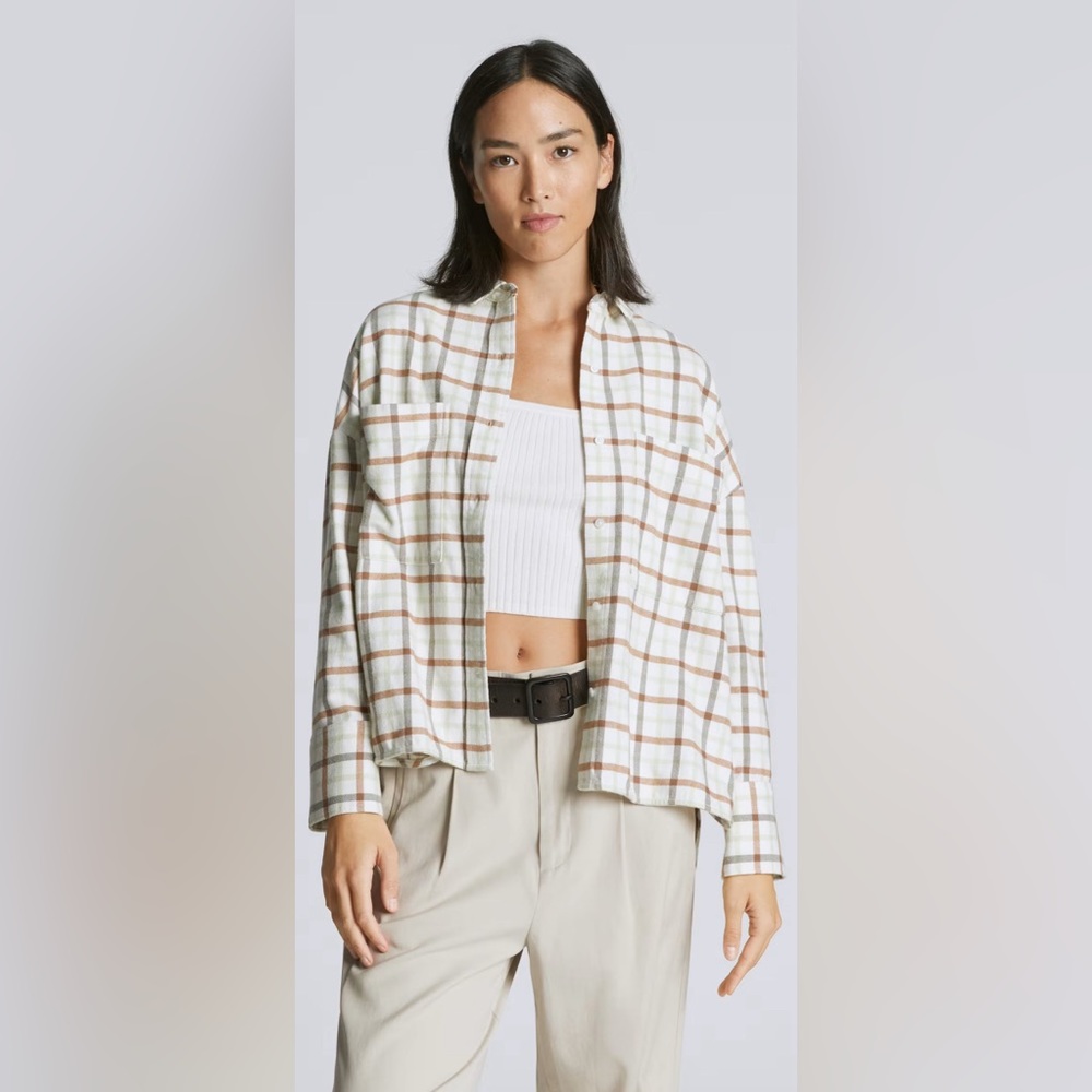 Everlane Boxy Oxford Flannel 100% Cotton